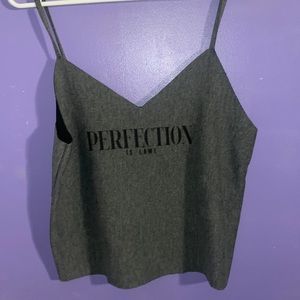 Perfection Is Lame crop top